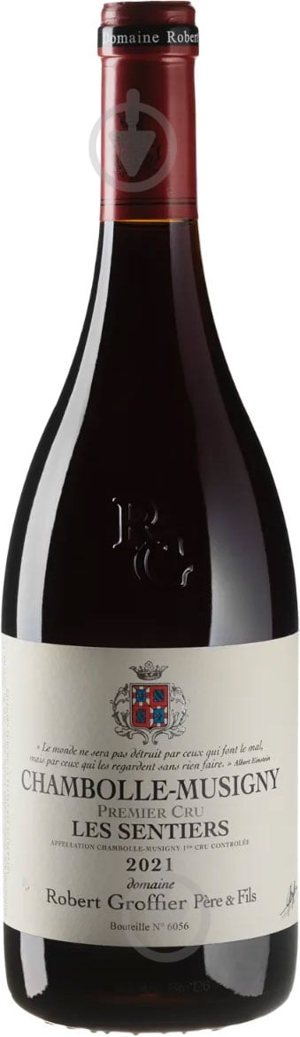 Вино Robert Groffier Pere & Fils Chambolle-Musigny 1er Cru Les Sentiers красное сухое 0,75 л - фото 1