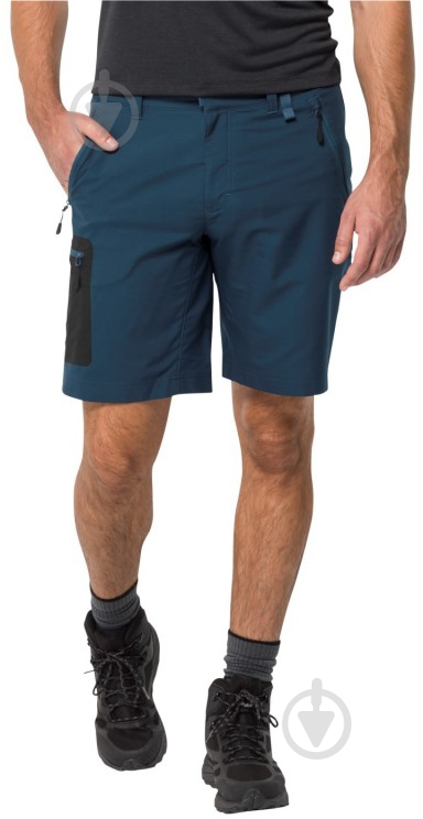 Шорты Jack Wolfskin ACTIVE TRACK SHORTS MEN 1503791_1274 р. 50 синий - фото 1