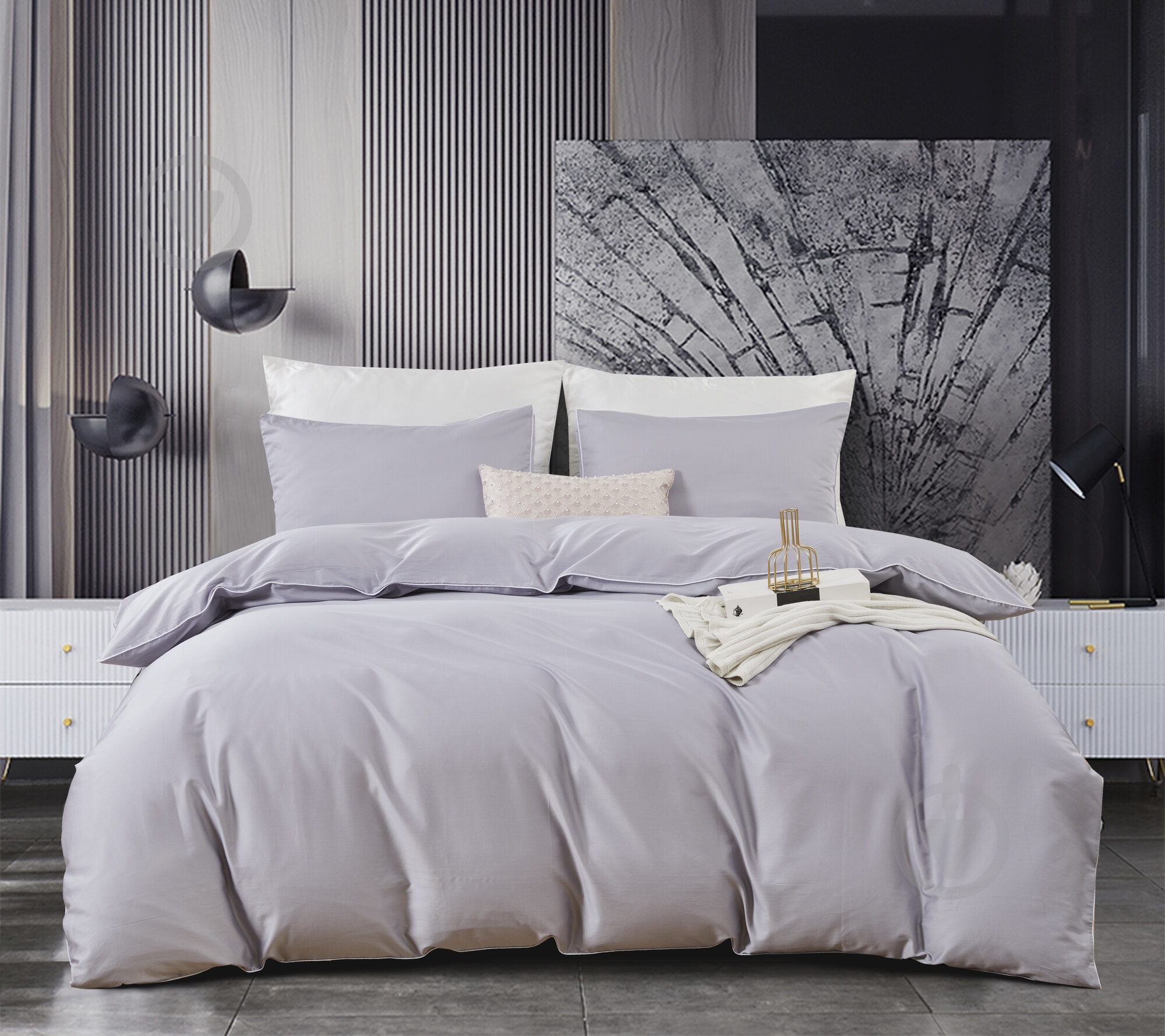 Комплект постельного белья Solid 2 светло-серый La Nuit - фото 2 Комплект постельного белья Solid 2 светло-серый La Nuit - фото 2