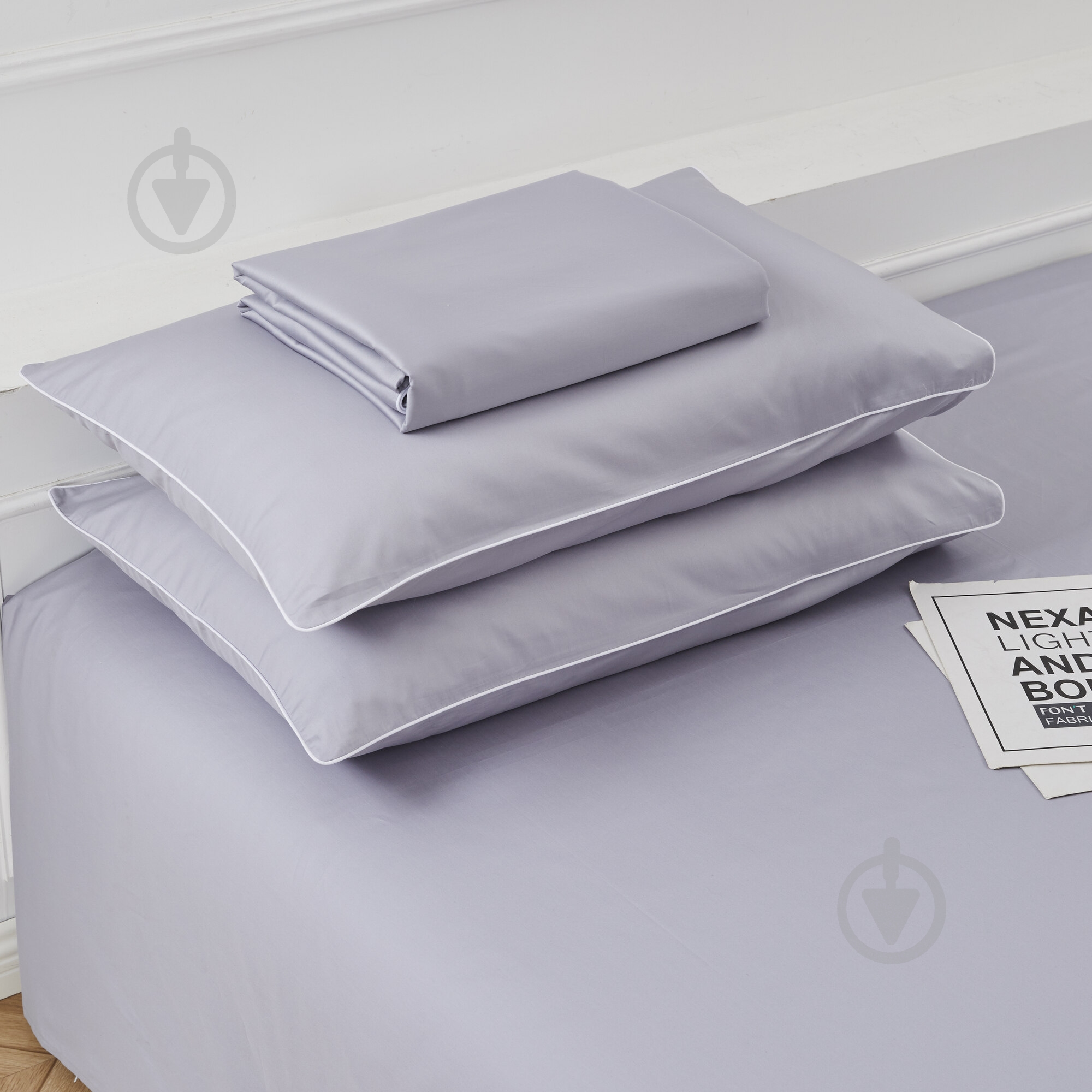 Комплект постельного белья Solid 2 светло-серый La Nuit - фото 4 Комплект постельного белья Solid 2 светло-серый La Nuit - фото 4