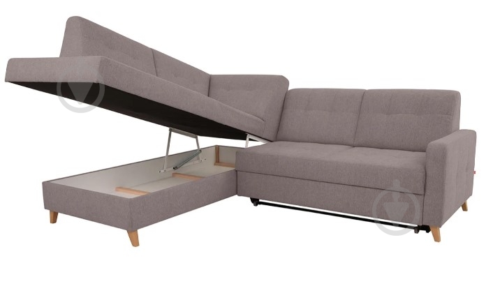 Диван угловой BRW LARS левый угол бежевый 2230x1610x830 мм - фото 3