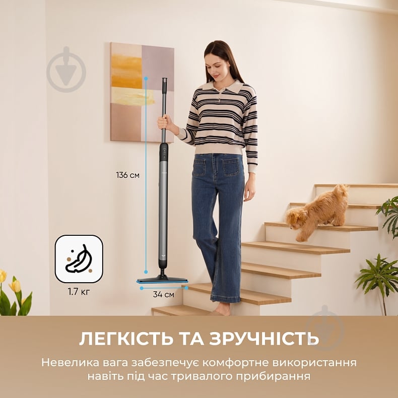 Електрошвабра DREAME MIRA MOP 10 black - фото 4
