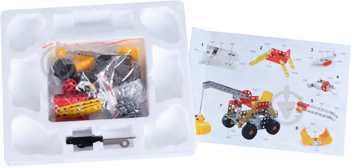 Конструктор Same Toy Inteligent DIY Model Car Скрепер 124 элемента 58034Ut - фото 4