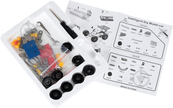 Конструктор Same Toy Inteligent DIY Model Car 2 модели 58039Ut - фото 4