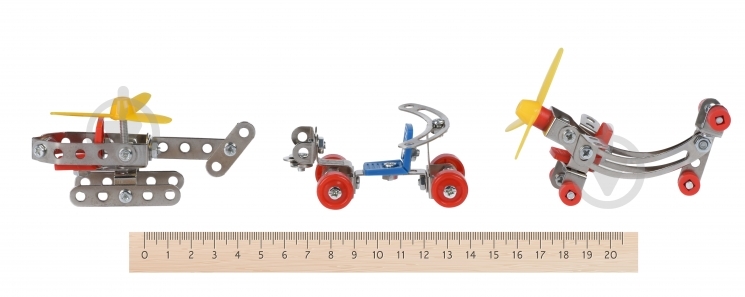 Конструктор Same Toy Inteligent DIY Model Car 3-в-1 металлический 58042Ut - фото 3 Конструктор Same Toy Inteligent DIY Model Car 3-в-1 металлический 58042Ut - фото 3