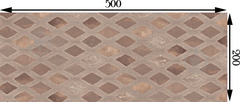Декор Golden Tile La Manche mocha 1LF311 20x50 см - фото 4
