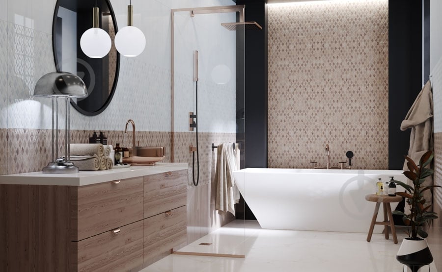 Декор Golden Tile La Manche mocha 1LF311 20x50 см - фото 3