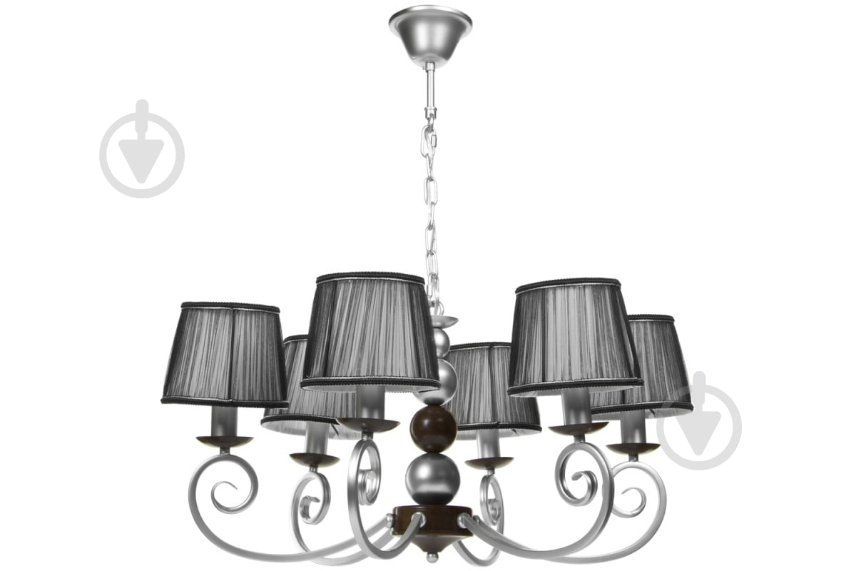 Люстра NNB 6x40 Вт E14 хром/черный 90995 - фото 1 Люстра NNB 6x40 Вт E14 хром/черный 90995 - фото 1