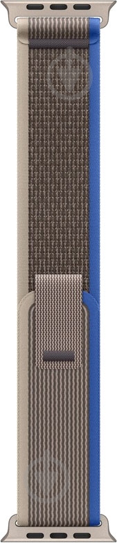 Ремешок Apple Watch 49 mm Trail Loop - M/L blue/gray (MQEK3ZM/A) - фото 1