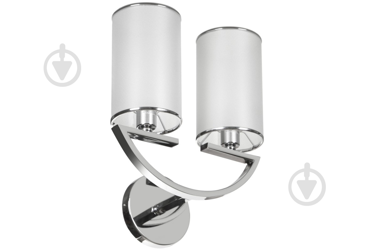 Люстра NNB 2x40 Вт E27 хром/белый 91005 - фото 2