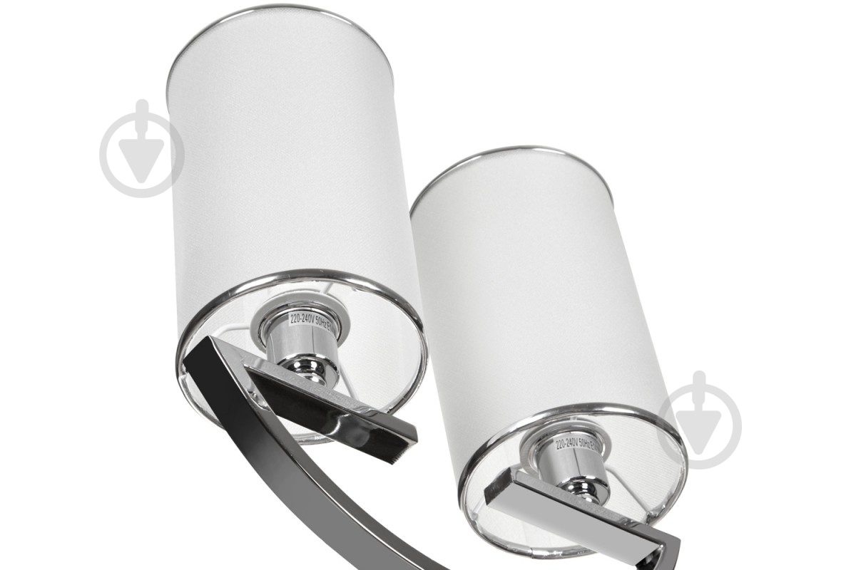 Люстра NNB 2x40 Вт E27 хром/белый 91005 - фото 3