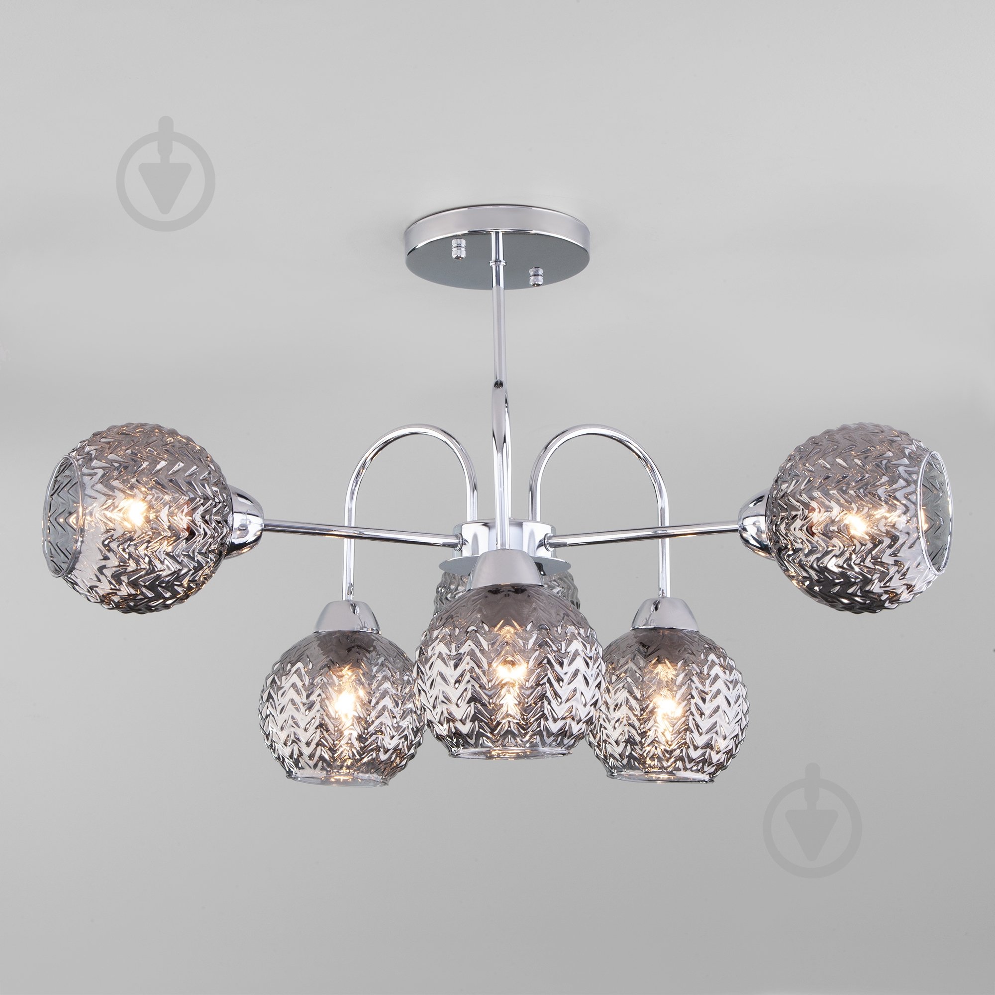 ВИТРИНА! Люстра потолочная Strotskis Ottawa 6x40 Вт E27 хром 30175/6 - фото 1