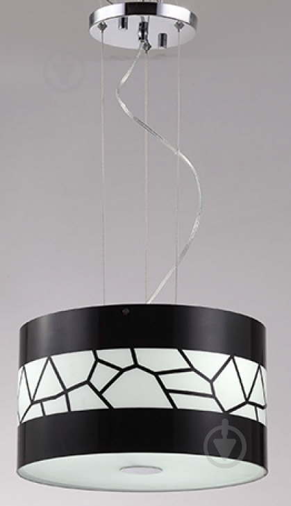 Подвес NNB Negus 3x40 Вт Е27 черно-белый 21229 - фото 1