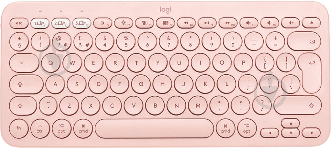 Клавиатура Logitech Multi-Device K380 BT Ru (920-010569) rose - фото 1 Клавиатура Logitech Multi-Device K380 BT Ru (920-010569) rose - фото 1
