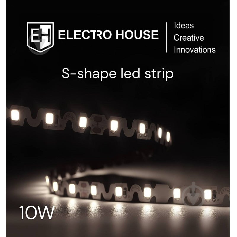 Лента светодиодная Electro House S-Shape 10 Вт IP20 12 В нейтральный EH-STR2S - фото 1