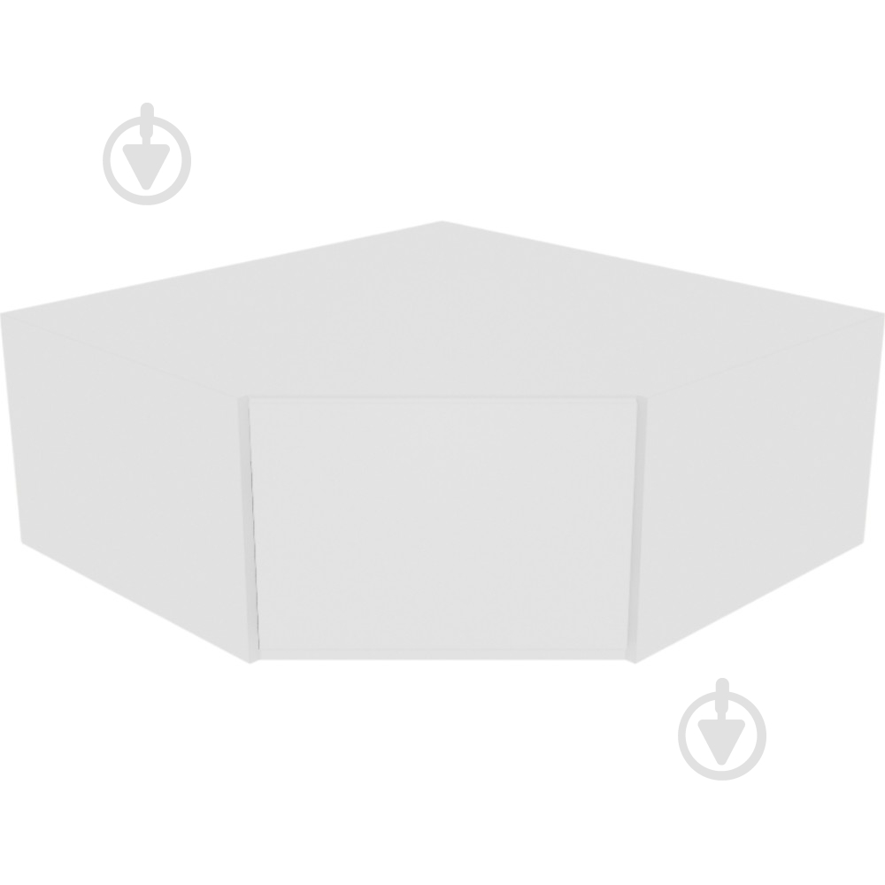 Шкаф Влада (А 90х90 левая) белый шелк/белый Світ Меблів - фото 1