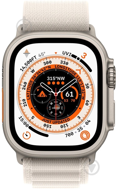 Ремінець Apple Watch 49 mm Alpine Loop - S starlight (MQE53ZM/A) - фото 2