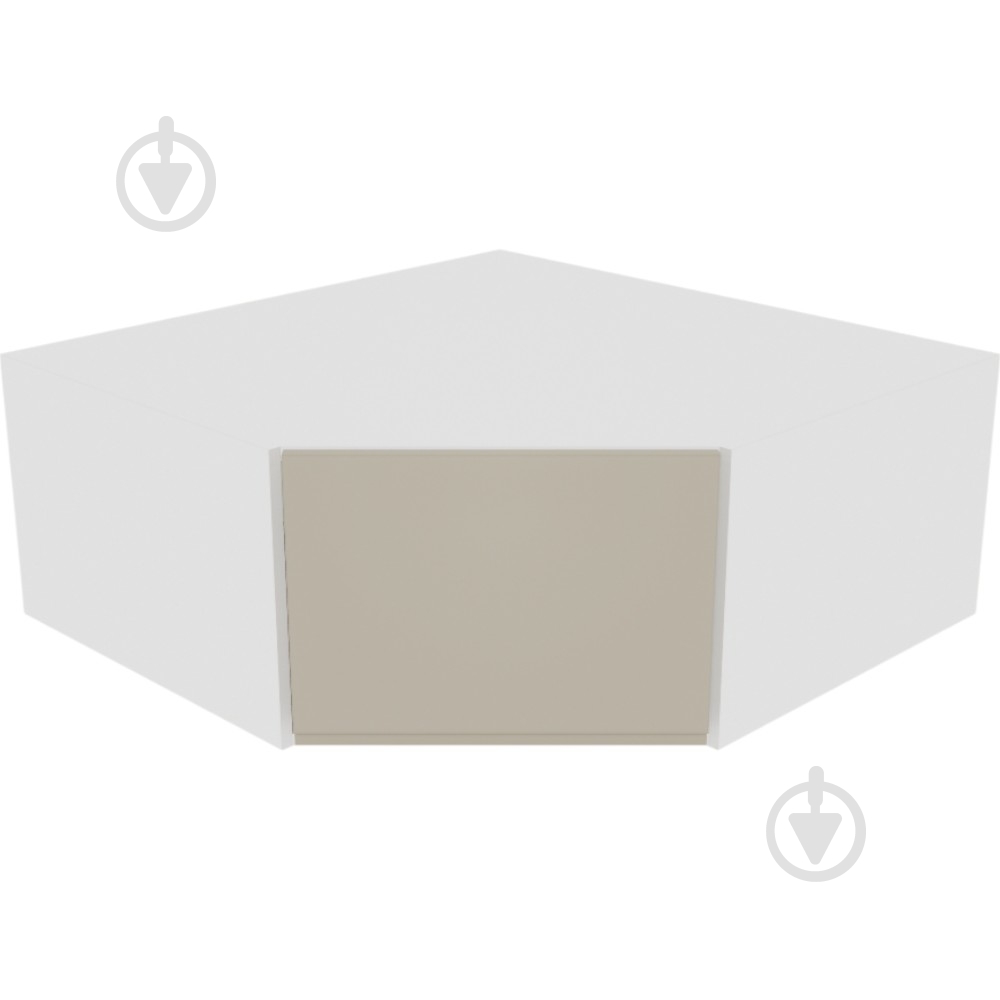 Шкаф Влада (А 90х90 левая) айвори/белый Світ Меблів - фото 1 Шкаф Влада (А 90х90 левая) айвори/белый Світ Меблів - фото 1