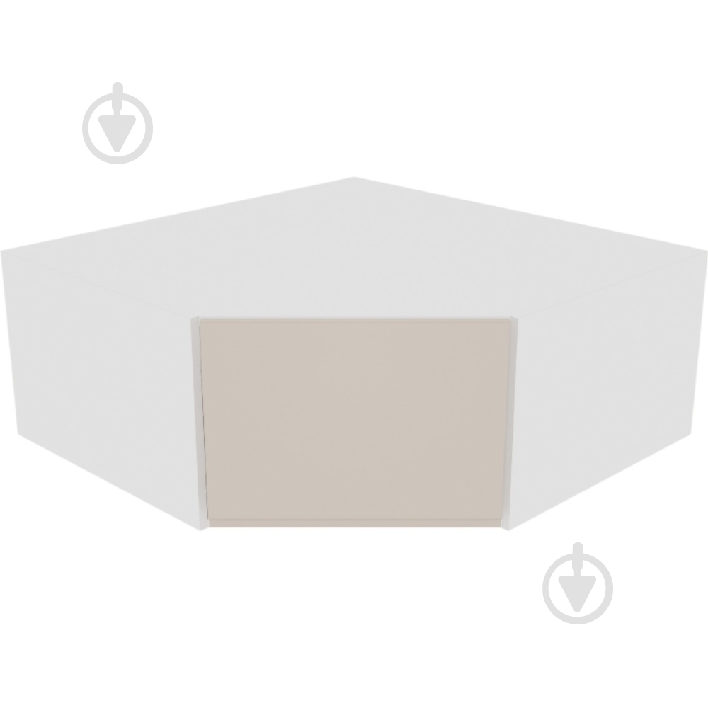 Шафа Влада (А 90х90 ліва) пломбір/білий Світ Меблів - фото 1 Шафа Влада (А 90х90 ліва) пломбір/білий Світ Меблів - фото 1