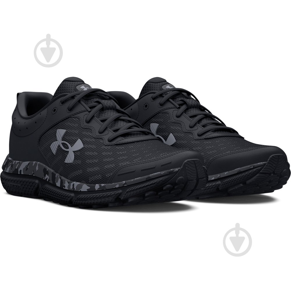 Кросівки чоловічі демісезонні Under Armour Charged Assert 10 Camo 3027036-001 р.44 чорні - фото 3