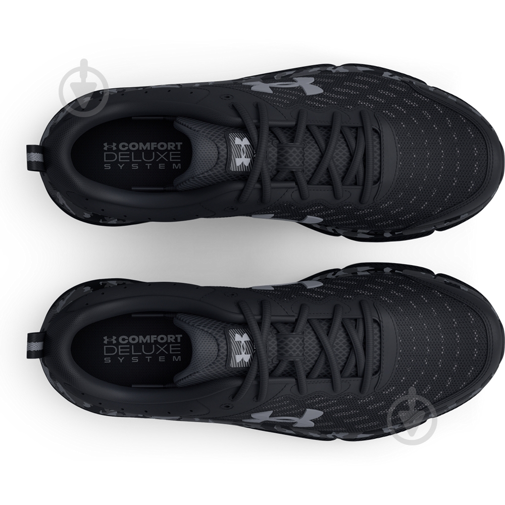 Кросівки чоловічі демісезонні Under Armour Charged Assert 10 Camo 3027036-001 р.44 чорні - фото 4