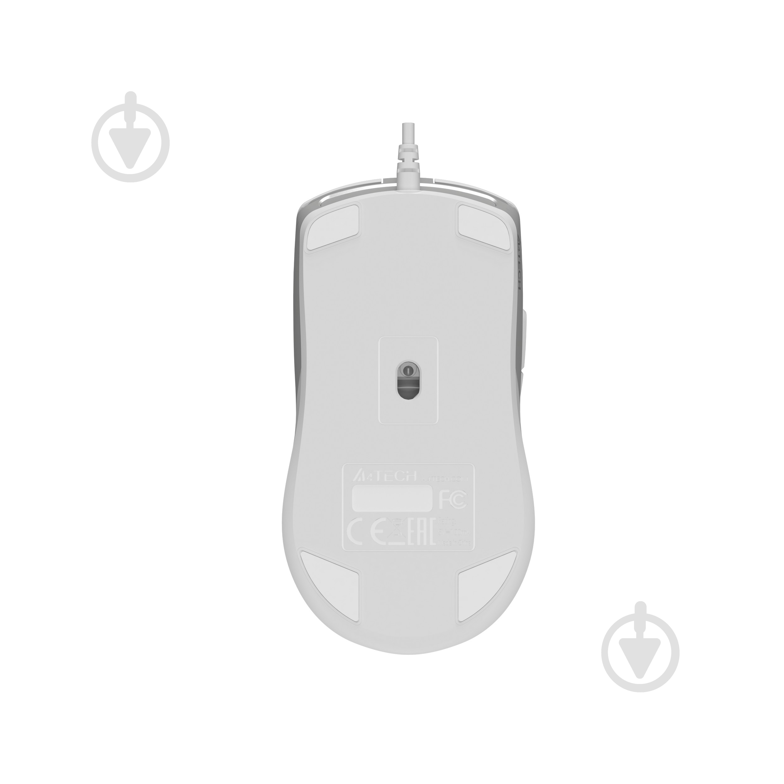 Мышь A4Tech USB, 3200 dpi, Double Click white (FM50 Plus (White)) - фото 11