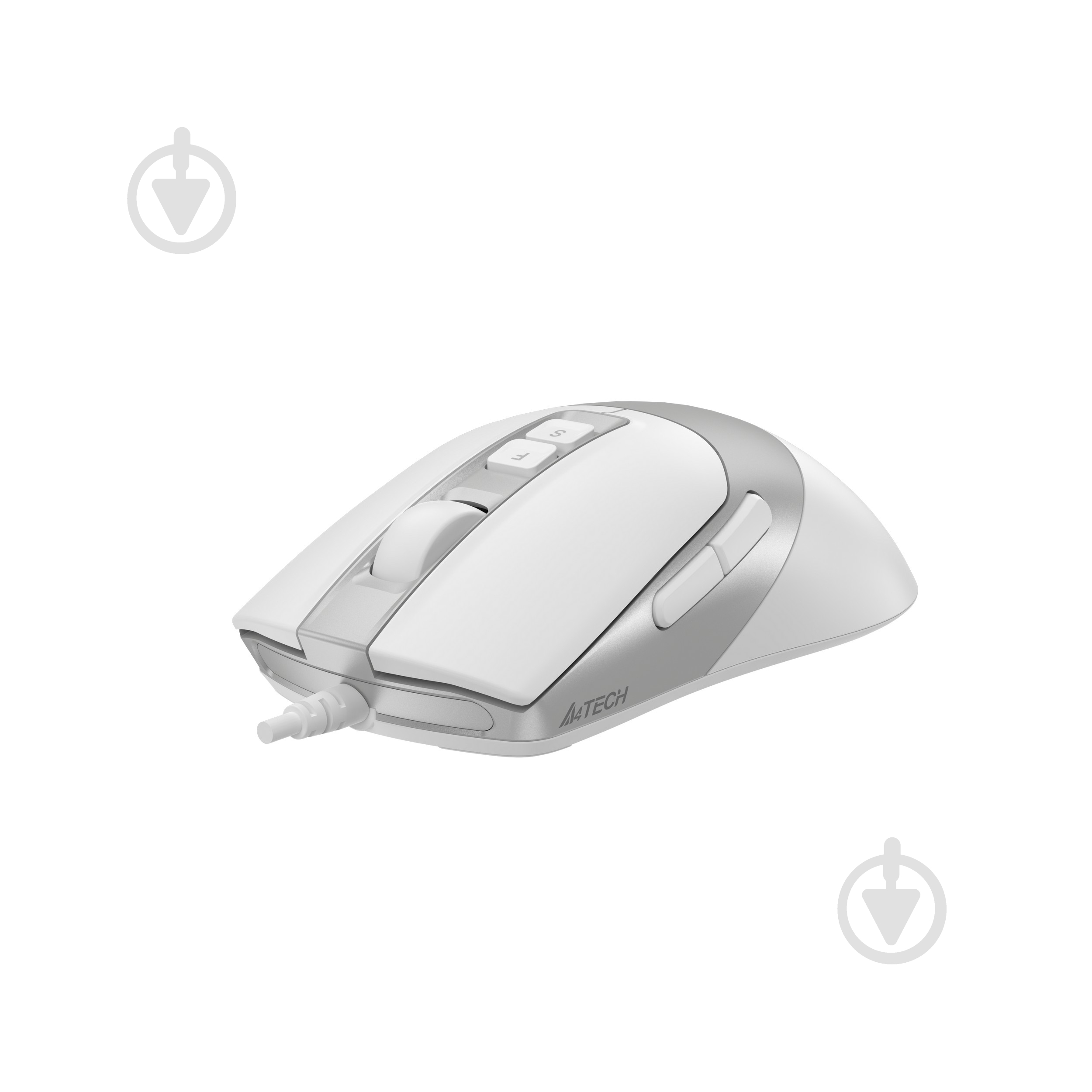 Мышь A4Tech USB, 3200 dpi, Double Click white (FM50 Plus (White)) - фото 5