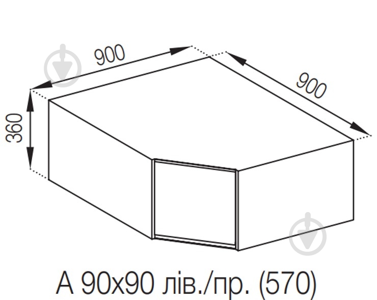 Шафа Влада (А 90х90 права) сірий оксамит/попелястий Світ Меблів - фото 5 Шафа Влада (А 90х90 права) сірий оксамит/попелястий Світ Меблів - фото 5