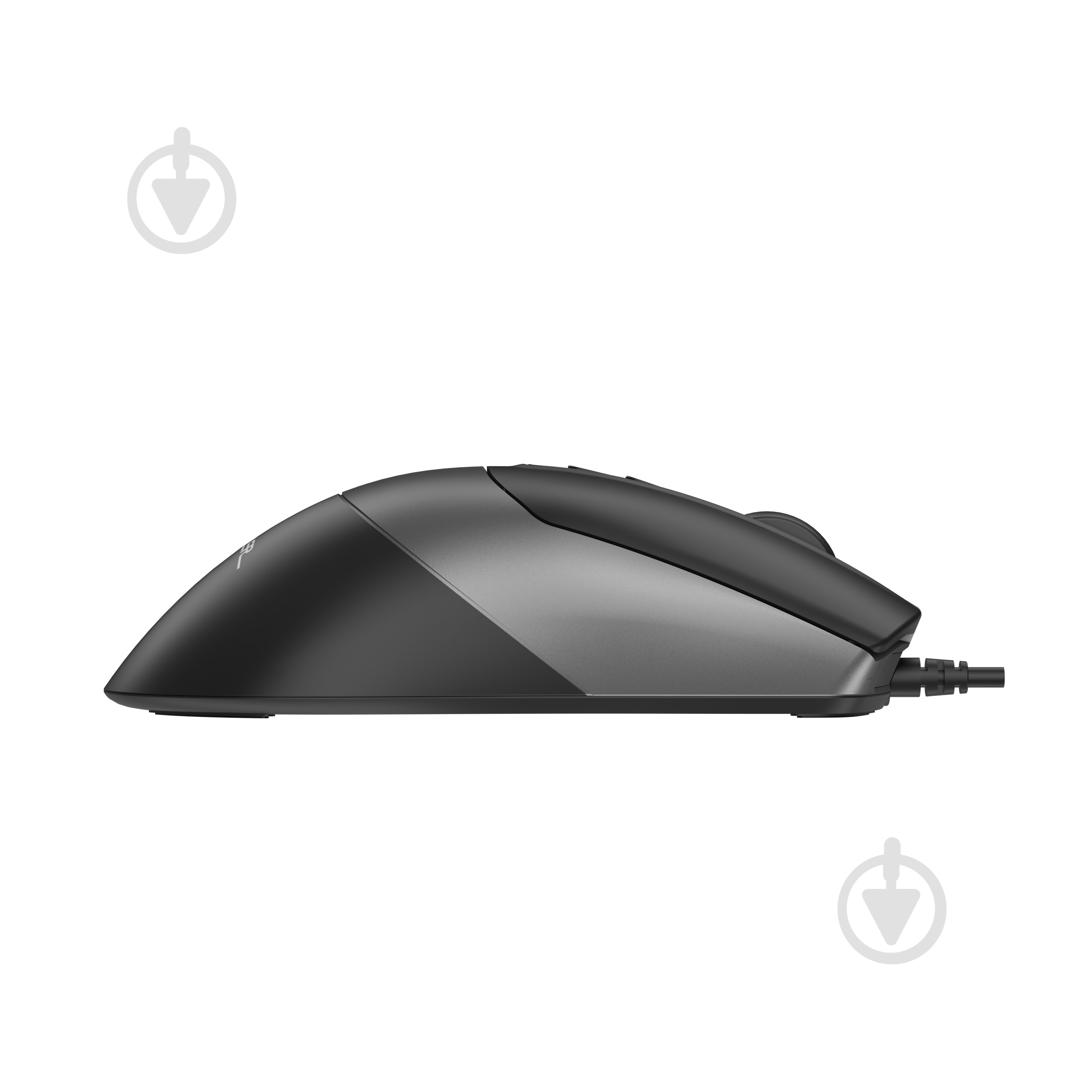 Мышь A4Tech бесшумная, USB, 3200 dpi, Double Click black (FM50S Plus (Black)) - фото 6