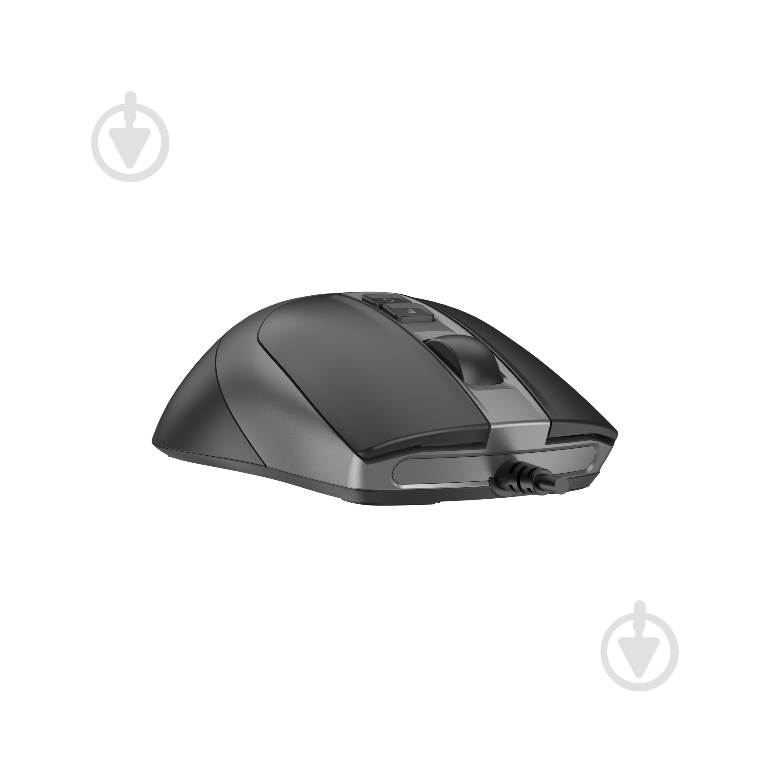 Мышь A4Tech бесшумная, USB, 3200 dpi, Double Click black (FM50S Plus (Black)) - фото 8