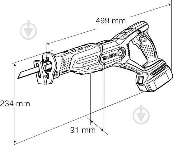 Пила шабельна Makita BJR181RFE - фото 2 Пила шабельна Makita BJR181RFE - фото 2