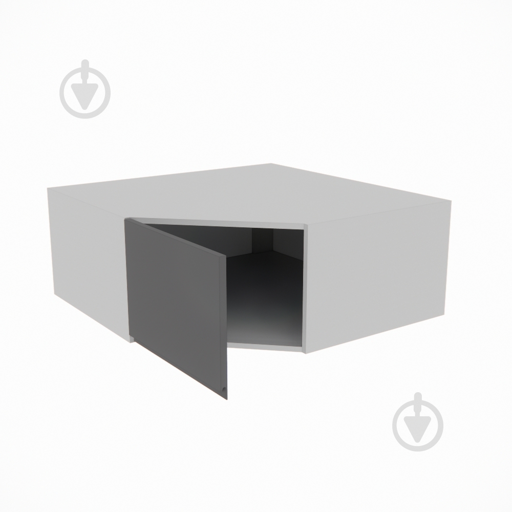 Шафа Влада (А 90х90 ліва) графіт/попелястий Світ Меблів - фото 2 Шафа Влада (А 90х90 ліва) графіт/попелястий Світ Меблів - фото 2