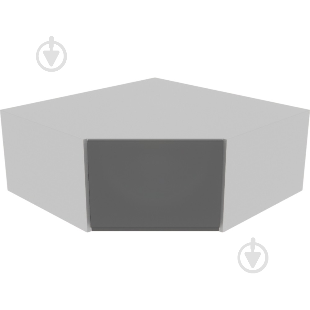 Шафа Влада (А 90х90 ліва) графіт/попелястий Світ Меблів - фото 1 Шафа Влада (А 90х90 ліва) графіт/попелястий Світ Меблів - фото 1