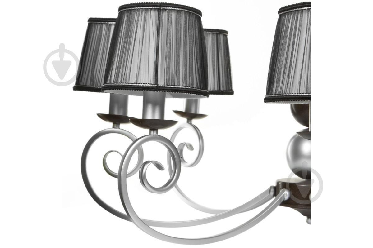 Люстра NNB 8x40 Вт E14 хром/черный 90996 - фото 2