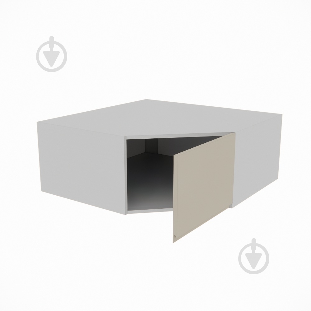 Шкаф Влада (А 90х90 правая) айвори/пепельный Світ Меблів - фото 2 Шкаф Влада (А 90х90 правая) айвори/пепельный Світ Меблів - фото 2