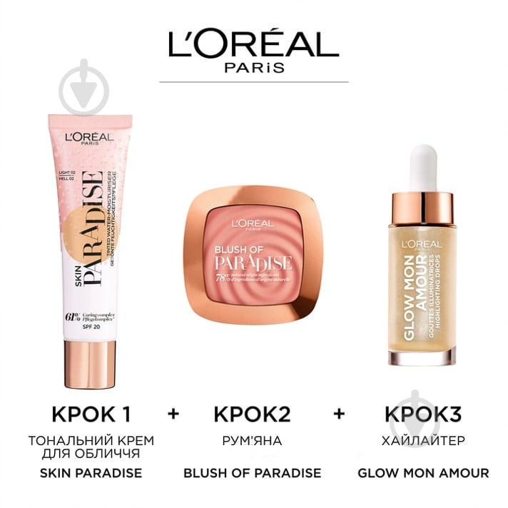 Рум'яна L'Oreal Paris Skin Paradise Blush Of 03 Mellon Dollar Baby 9 г - фото 5