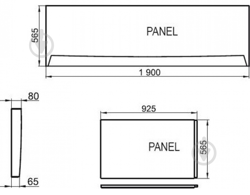 Панель для ванны боковая Ravak XXL 95 - фото 2