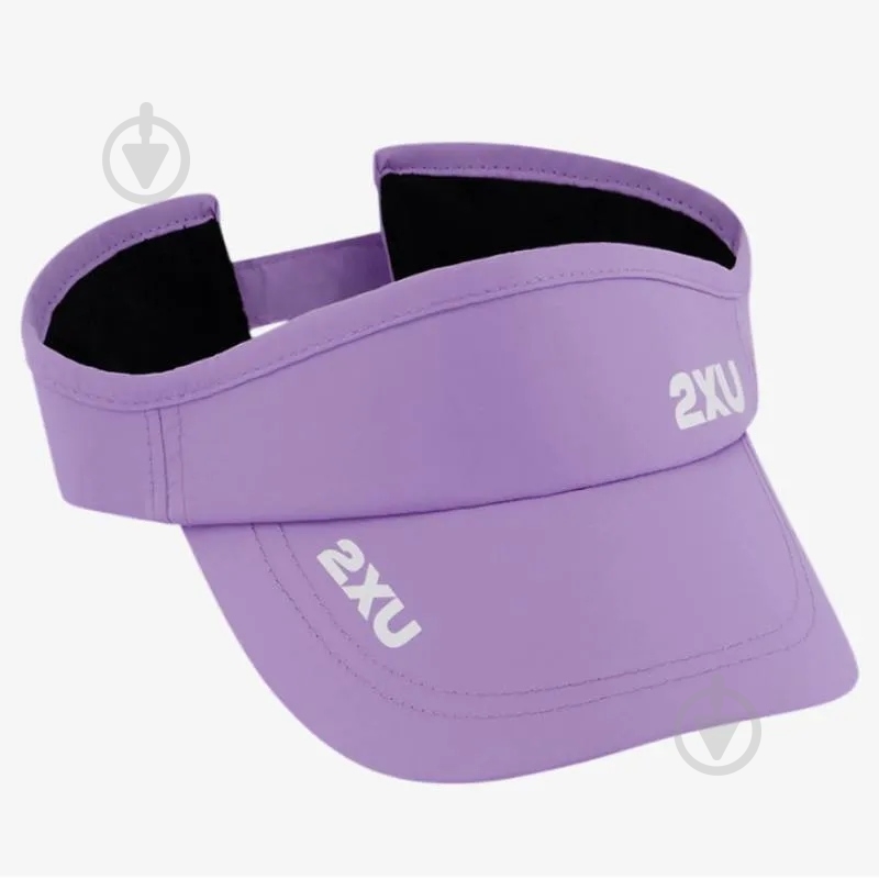 Кепка 2XU Run Visor UQ5686f_GFZ/WHT os фіолетовий - фото 1