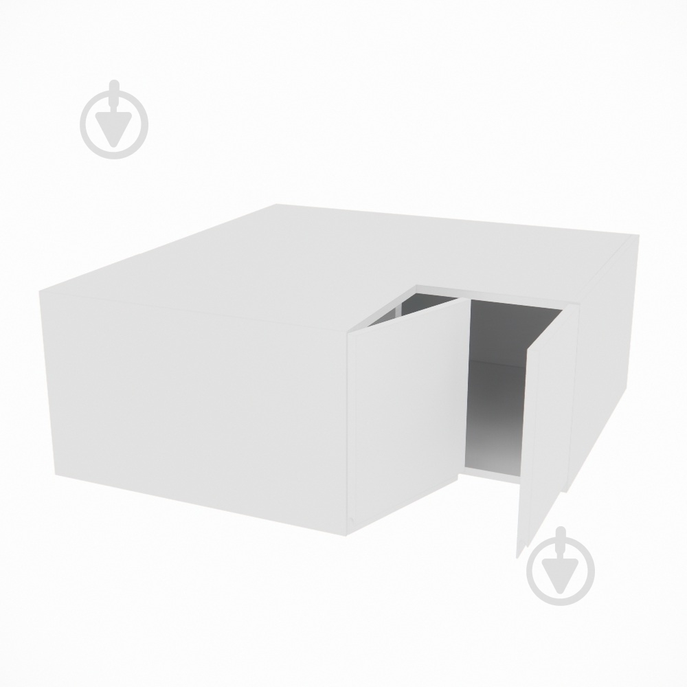 Шкаф Влада (А 90х90 прямой (570)правая) белый шелк/белый Світ Меблів - фото 2 Шкаф Влада (А 90х90 прямой (570)правая) белый шелк/белый Світ Меблів - фото 2