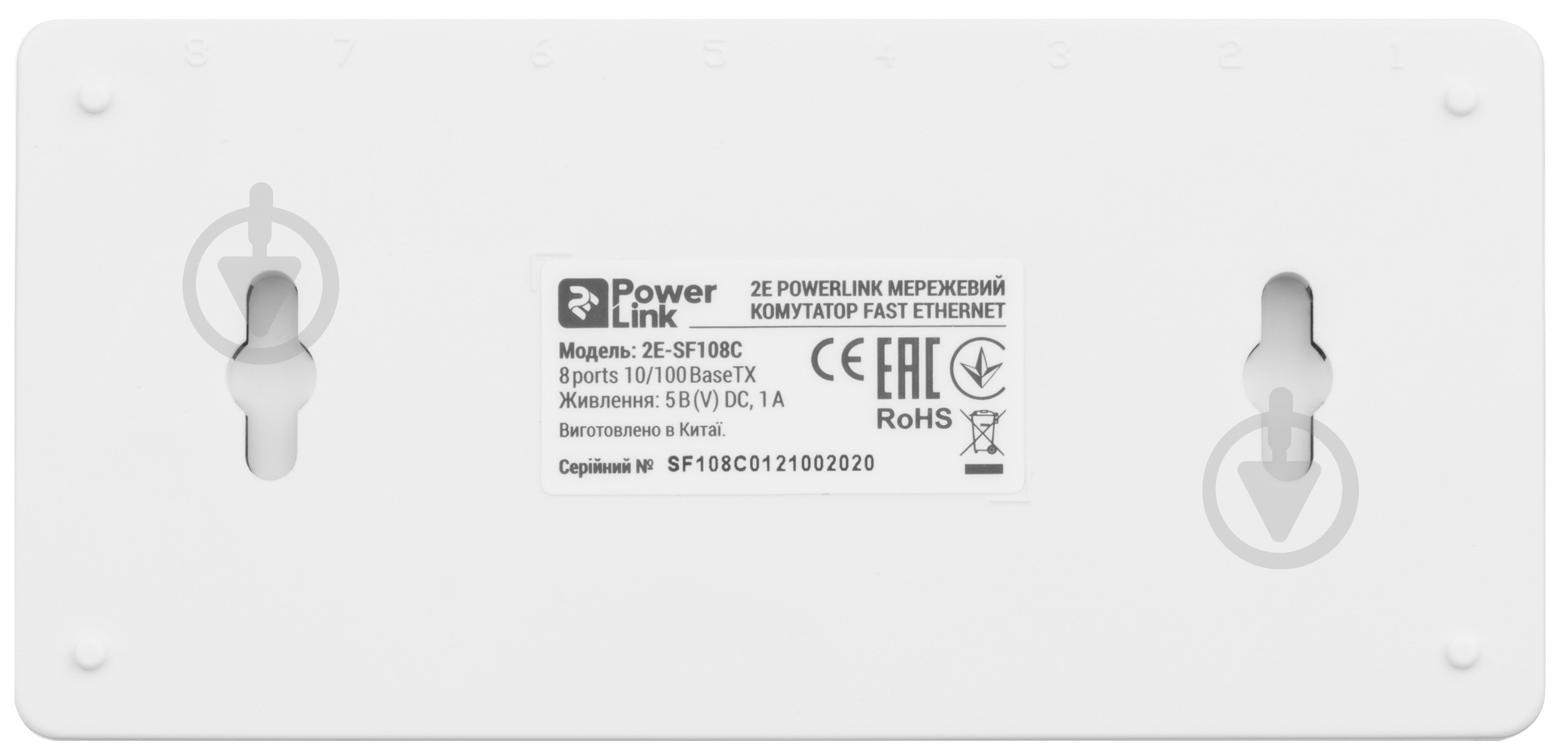 Коммутатор 2E PowerLink SF108C 8XFE (2E-SF108C) - фото 6
