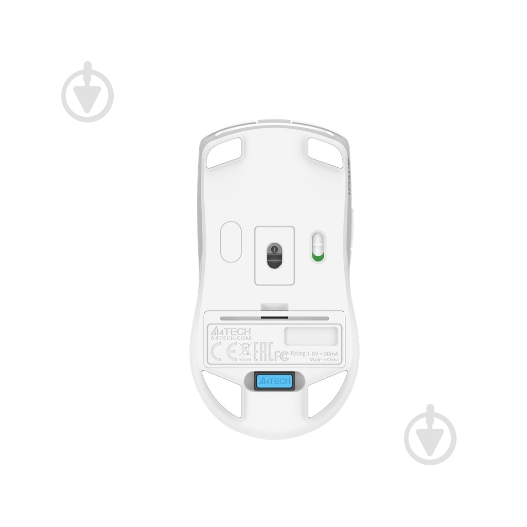 Мышь A4Tech беспроводная, 3200 dpi, двойной клик white (FG50 Plus (White)) - фото 11