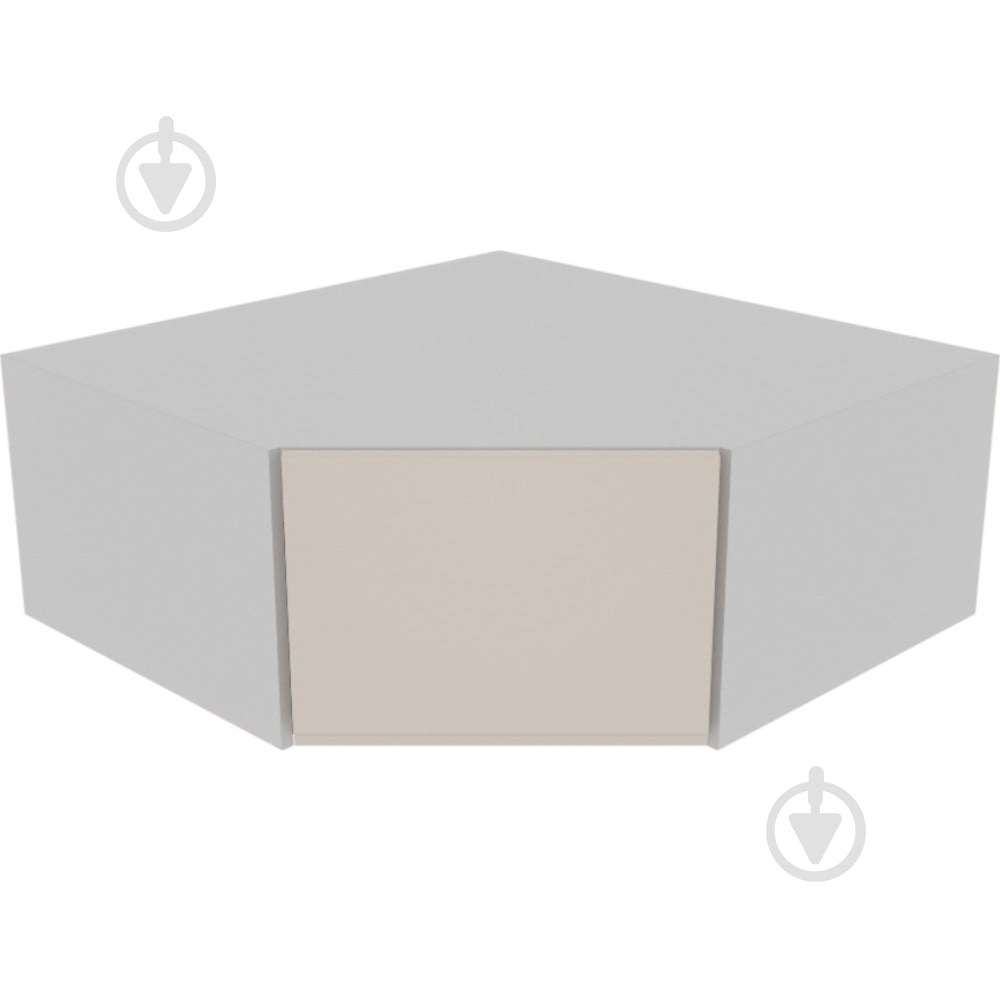 Шкаф Влада (А 90х90 правая) пломбир/пепельный Світ Меблів - фото 1 Шкаф Влада (А 90х90 правая) пломбир/пепельный Світ Меблів - фото 1