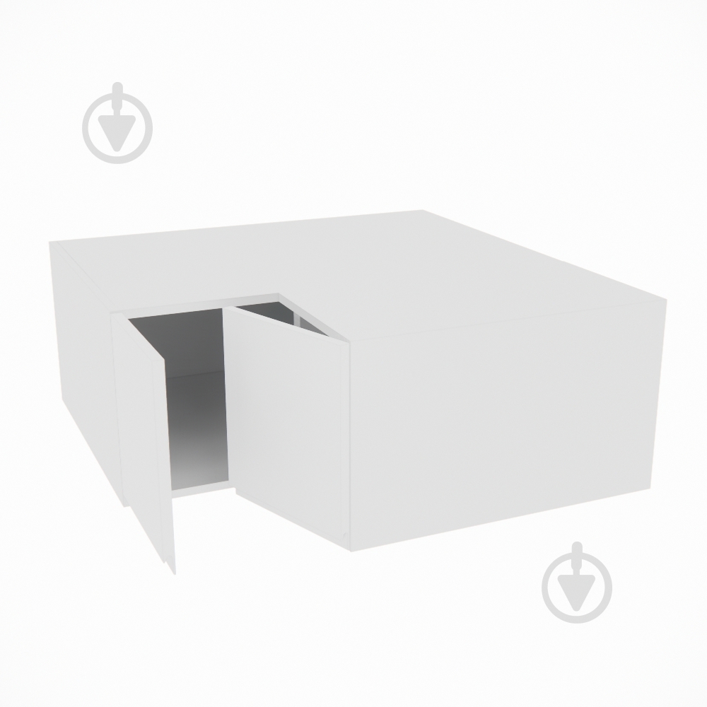 Шафа Влада (А 90х90 прямий (570)ліва) білий шовк/білий Світ Меблів - фото 2 Шафа Влада (А 90х90 прямий (570)ліва) білий шовк/білий Світ Меблів - фото 2