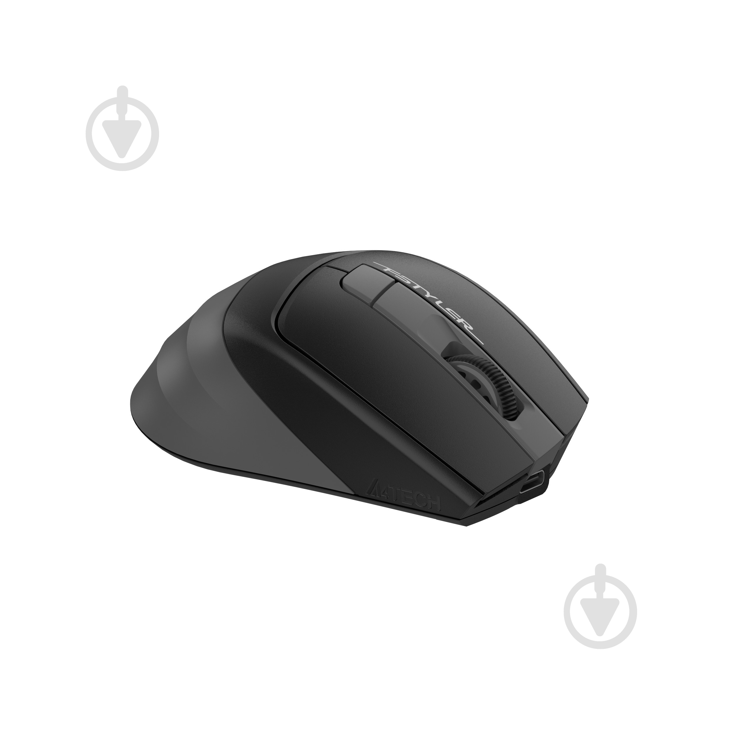 Мышь A4Tech беспроводная бесшумная, 3200 dpi black/grey (FG35CS Plus (Grey)) - фото 5