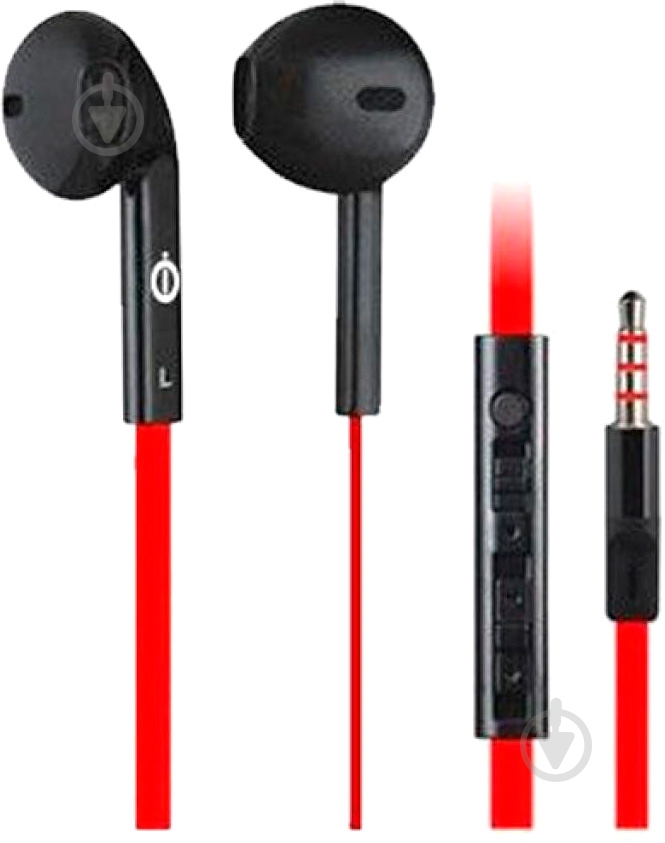 Наушники Nomi NHS-131 black/red (130304) - фото 2