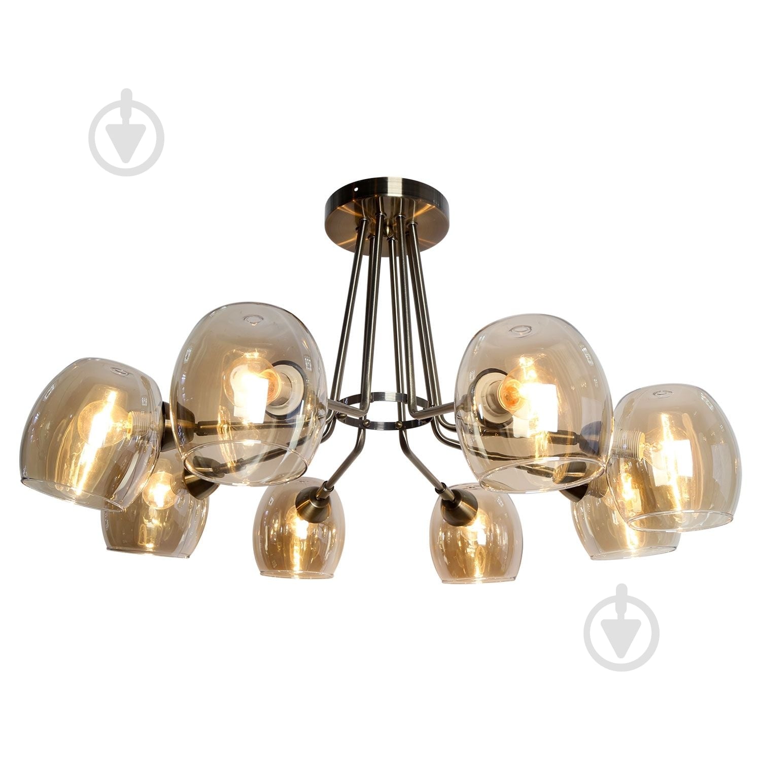 ВИТРИНА! Люстра потолочная Focus Light 8x60 Вт E27 бронза M3125/8 - фото 1