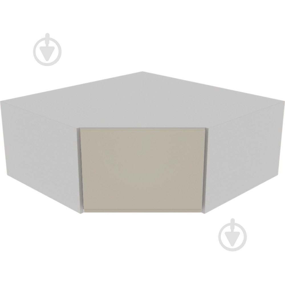 Шафа Влада (А 90х90 ліва) айворі/попелястий Світ Меблів - фото 1 Шафа Влада (А 90х90 ліва) айворі/попелястий Світ Меблів - фото 1