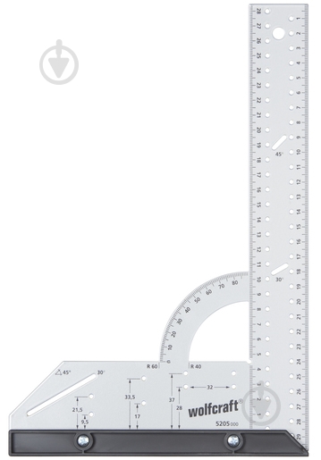 Угольник Wolfcraft 280х500 мм 5206000 - фото 2