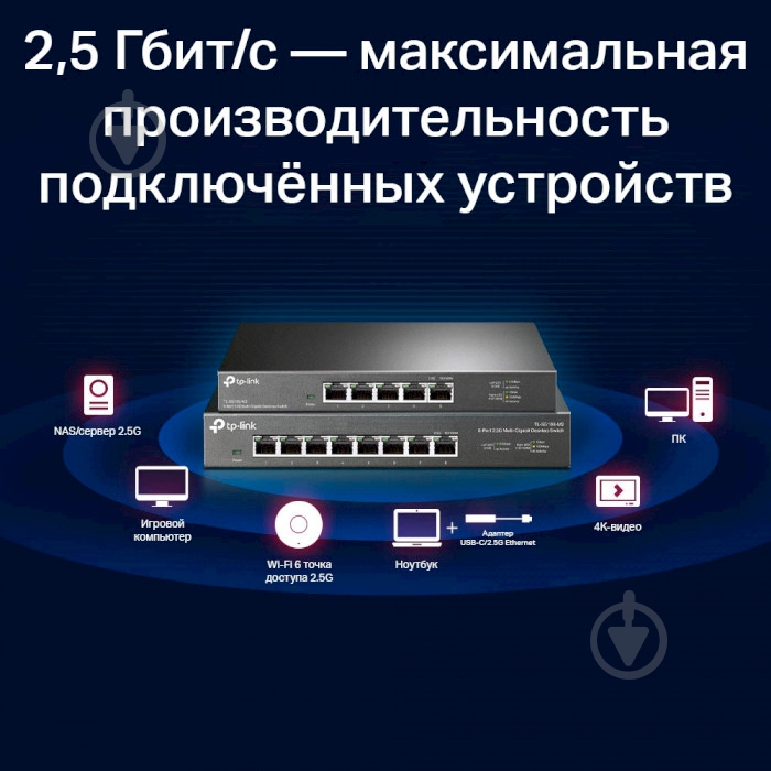 Коммутатор TP-Link TL-SG105-M2 - фото 8