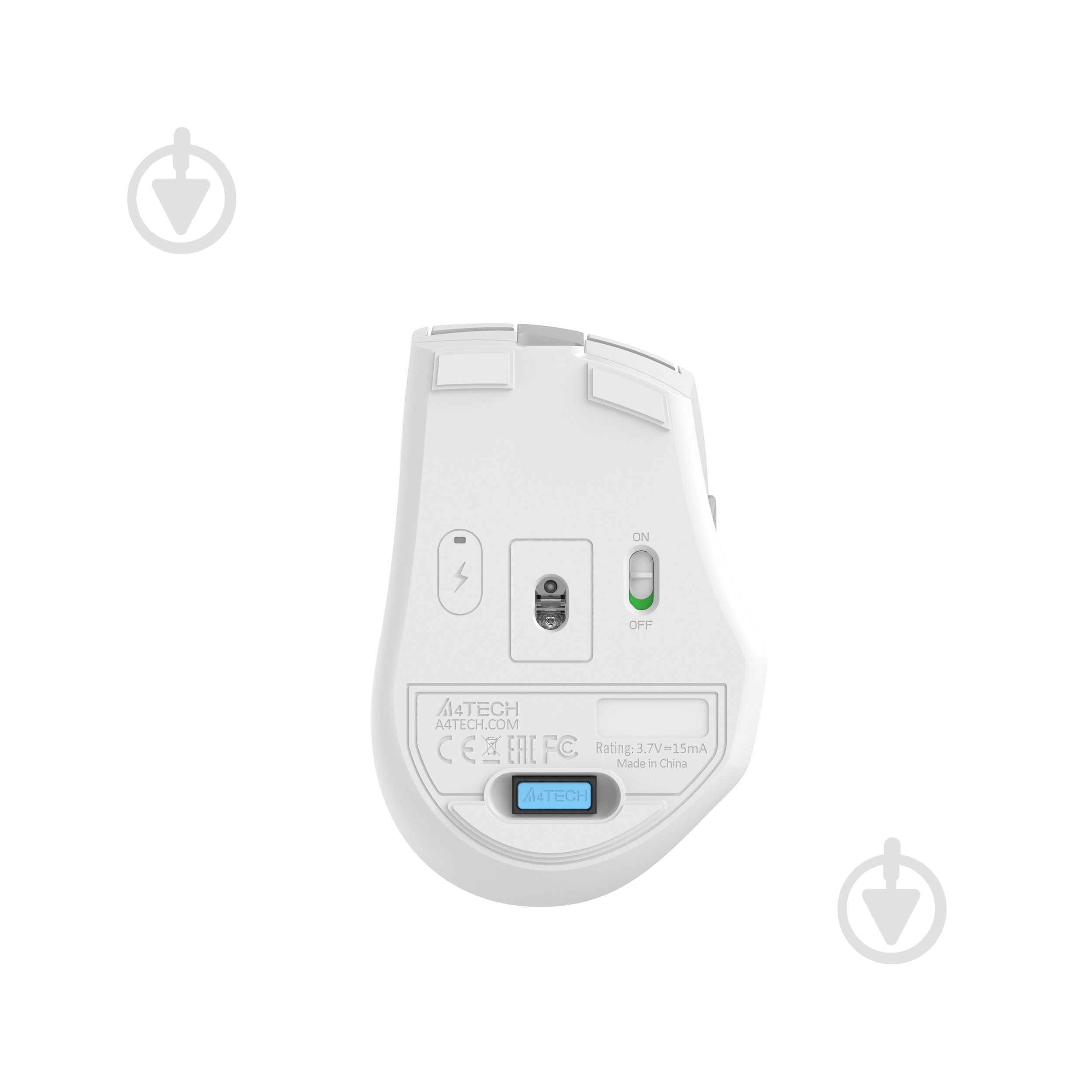 Мышь A4Tech беспроводная, 3200 dpi white (FG35C Plus (White)) - фото 12